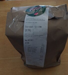 Mandarin Restaurant delivery packaging sealed containers