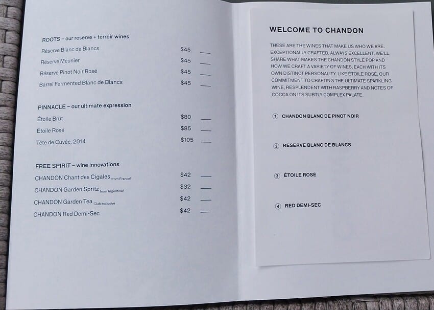 Chandon-Price-List