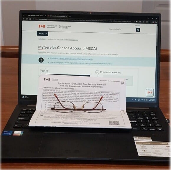 캐나다 OAS 연금 온라인 신청방법