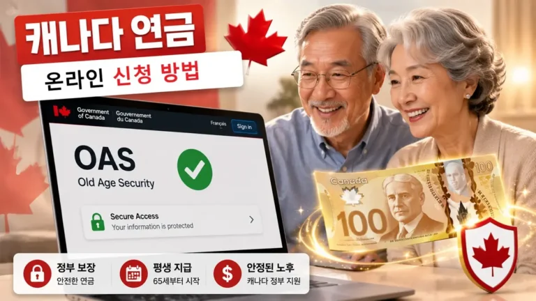 캐나다 OAS 노령연금 MSCA 서비스 캐나다 온라인 신청 방법 자격 조건 및 연금 혜택 안내