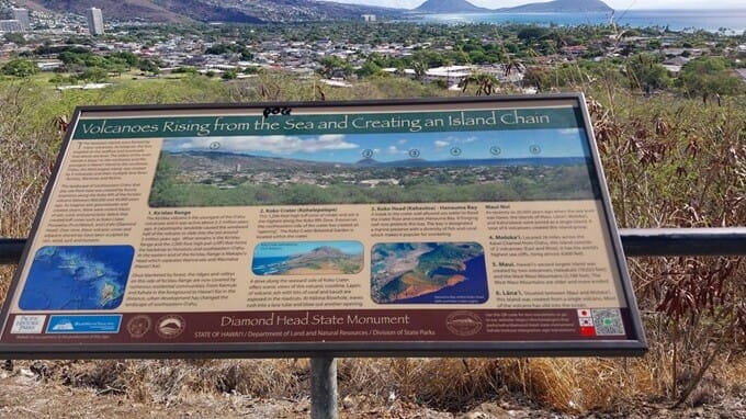 Diamond Head State Monument Information Board