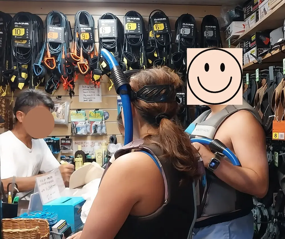 하와이 오아후 3일차 스노클링 명소인 샤크스코브 맞은편에 위치한 North Shore Surf Shop에서 장비를 대여